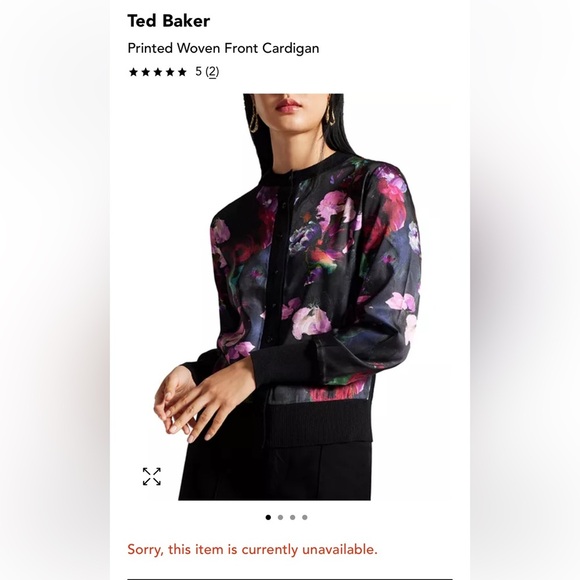 Ted Baker Multicolor Floral Bomber Jacket size 1 - Picture 1 of 5